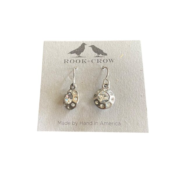 Rook + Crow by Patricia Locke Handmade Crystal Dangle Earrings - Picture 2 of 6